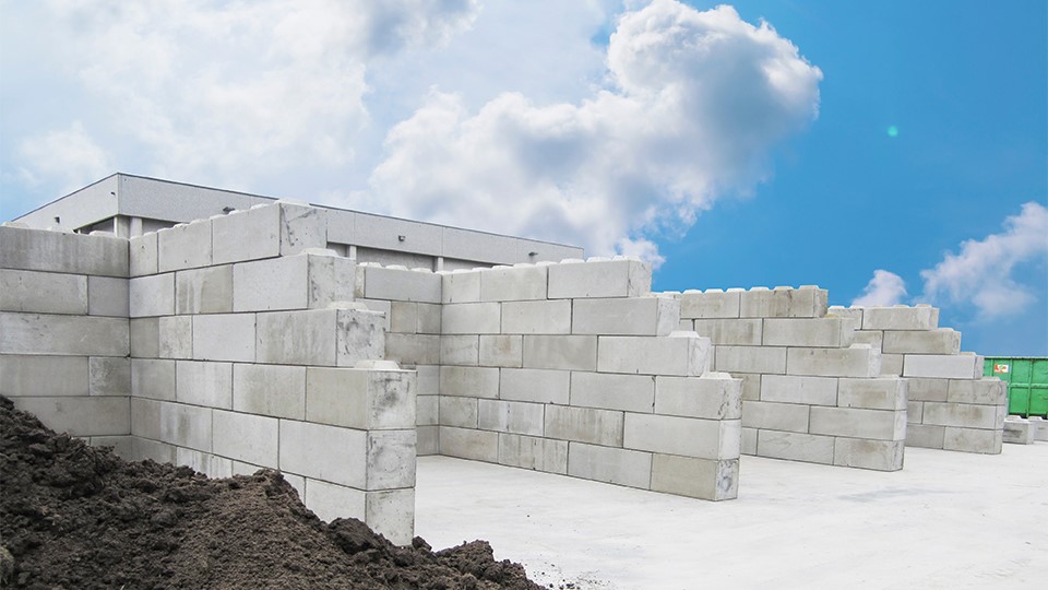 De verschillende soorten betonblokken